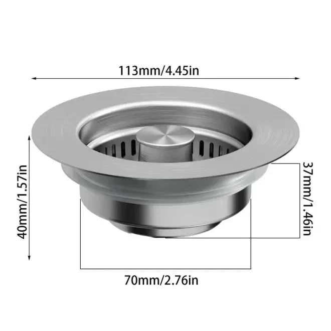 🔥New upgrade🔥LAST DAY 56% OFF-Upgraded 3 in 1 Kitchen Sink Drain Strainer