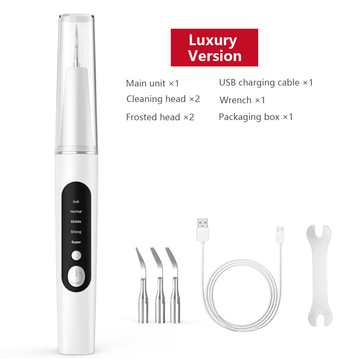 AQA Plaque/Tartar Remover for Teeth, With LED lights and 5 adjustable modes,Rechargeable