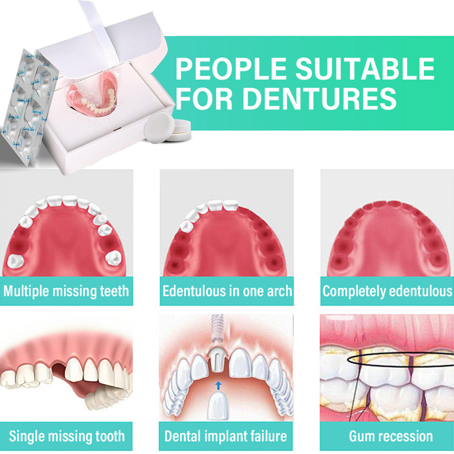✅ Made and Shipped from the UK| Skavix™ Suction-fit Complete Denture 🍀