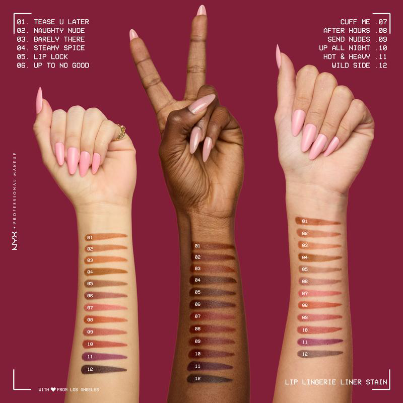 Sculpting Lip Liner Stain - Lightweight, Transfer-Proof, Waterproof, HZA Professional Makeup