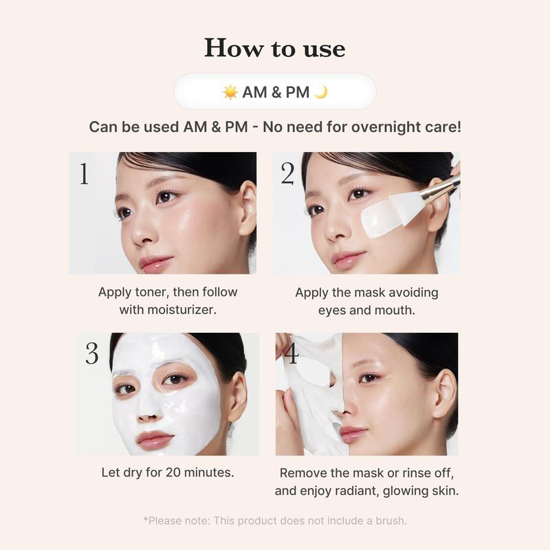 Collagen Duo l Collagen Glazed Milky Glow Wrapping Mask (20-Min Use) + Collagen Glow Booster Milk Serum for Hydration & Radiance, Korean Skincare, K-beauty