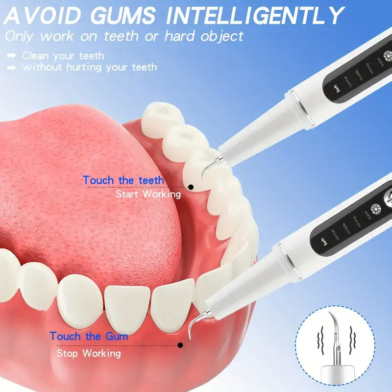 AQA Plaque/Tartar Remover for Teeth, With LED lights and 5 adjustable modes,Rechargeable