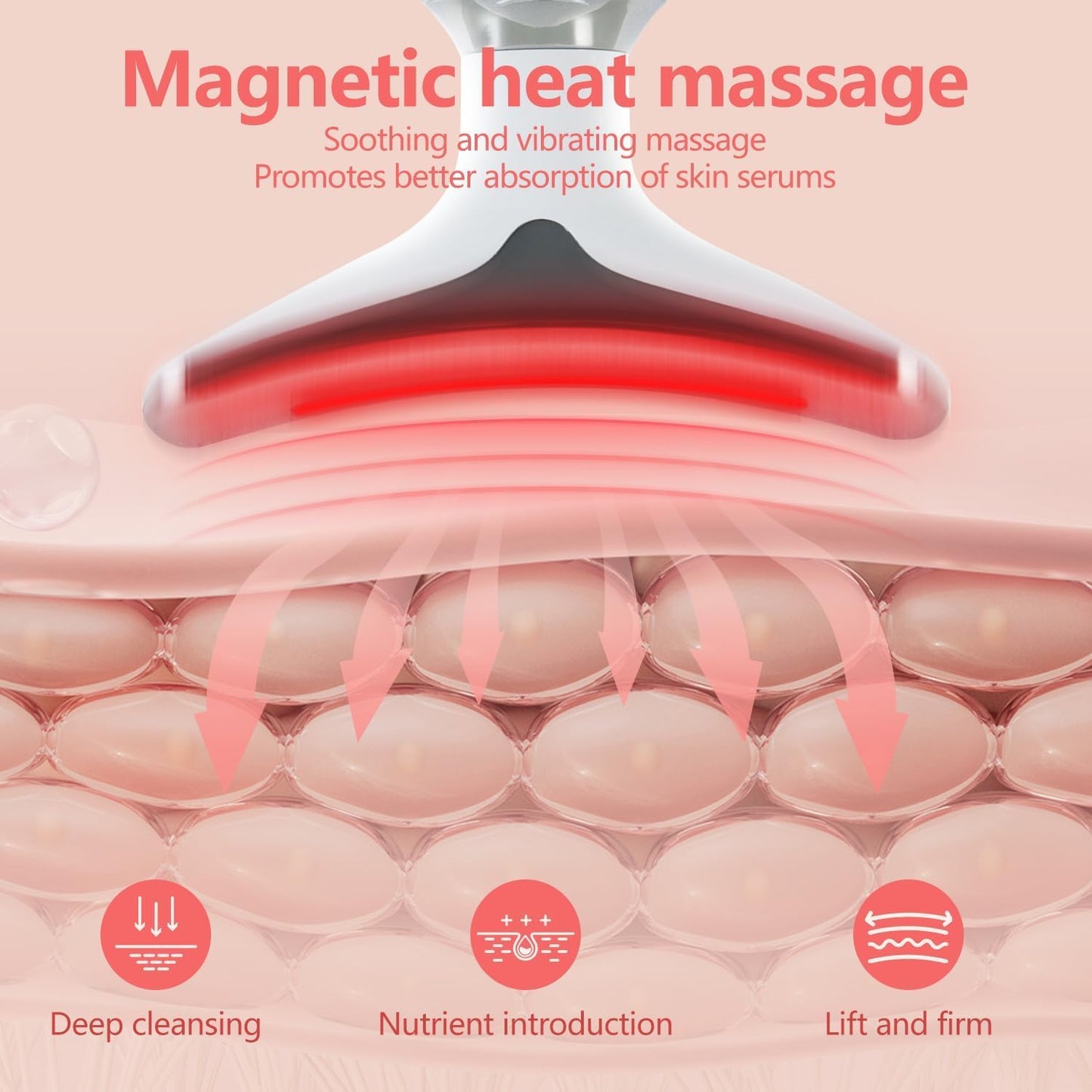 2025 AQA RF Face & Neck Massager with 7-Color LED – Skin Rejuvenation, Lifting, Toning & Glow Boost