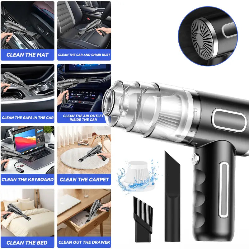 π High-Power 3-in-1 Handheld Vacuum β Car + Home + Pets, 60% OFF!