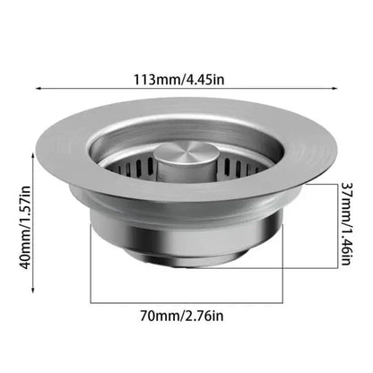 🔥New upgrade🔥LAST DAY 56% OFF-Upgraded 3 in 1 Kitchen Sink Drain Strainer