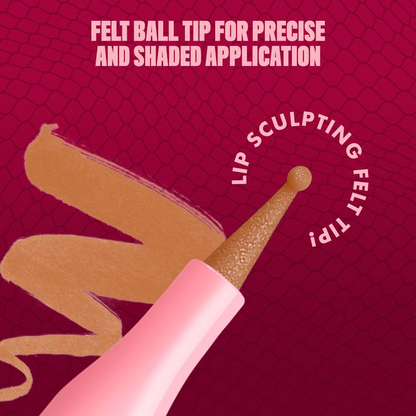 Sculpting Lip Liner Stain - Lightweight, Transfer-Proof, Waterproof, HZA Professional Makeup