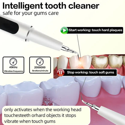 AQA Plaque/Tartar Remover for Teeth, With LED lights and 5 adjustable modes,Rechargeable