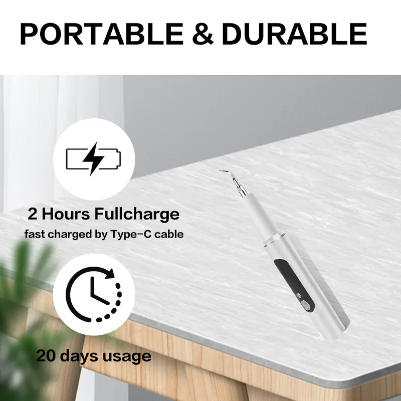 AQA Plaque/Tartar Remover for Teeth, With LED lights and 5 adjustable modes,Rechargeable