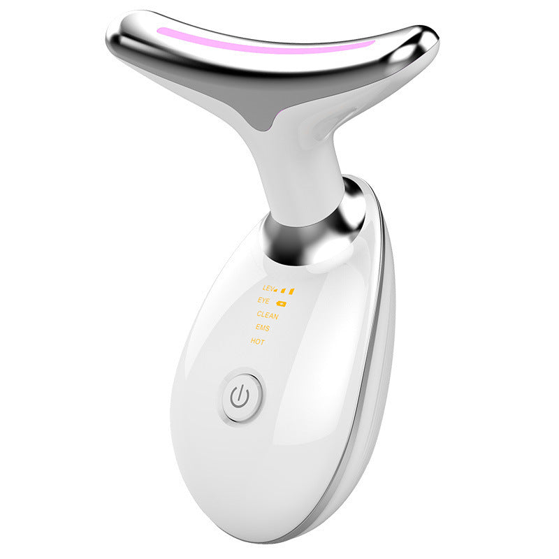 2025 AQA RF Face & Neck Massager with 7-Color LED – Skin Rejuvenation, Lifting, Toning & Glow Boost