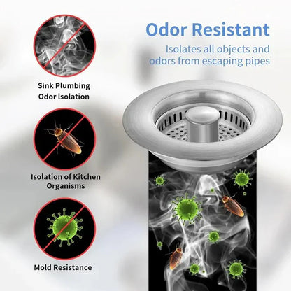 🔥New upgrade🔥LAST DAY 56% OFF-Upgraded 3 in 1 Kitchen Sink Drain Strainer